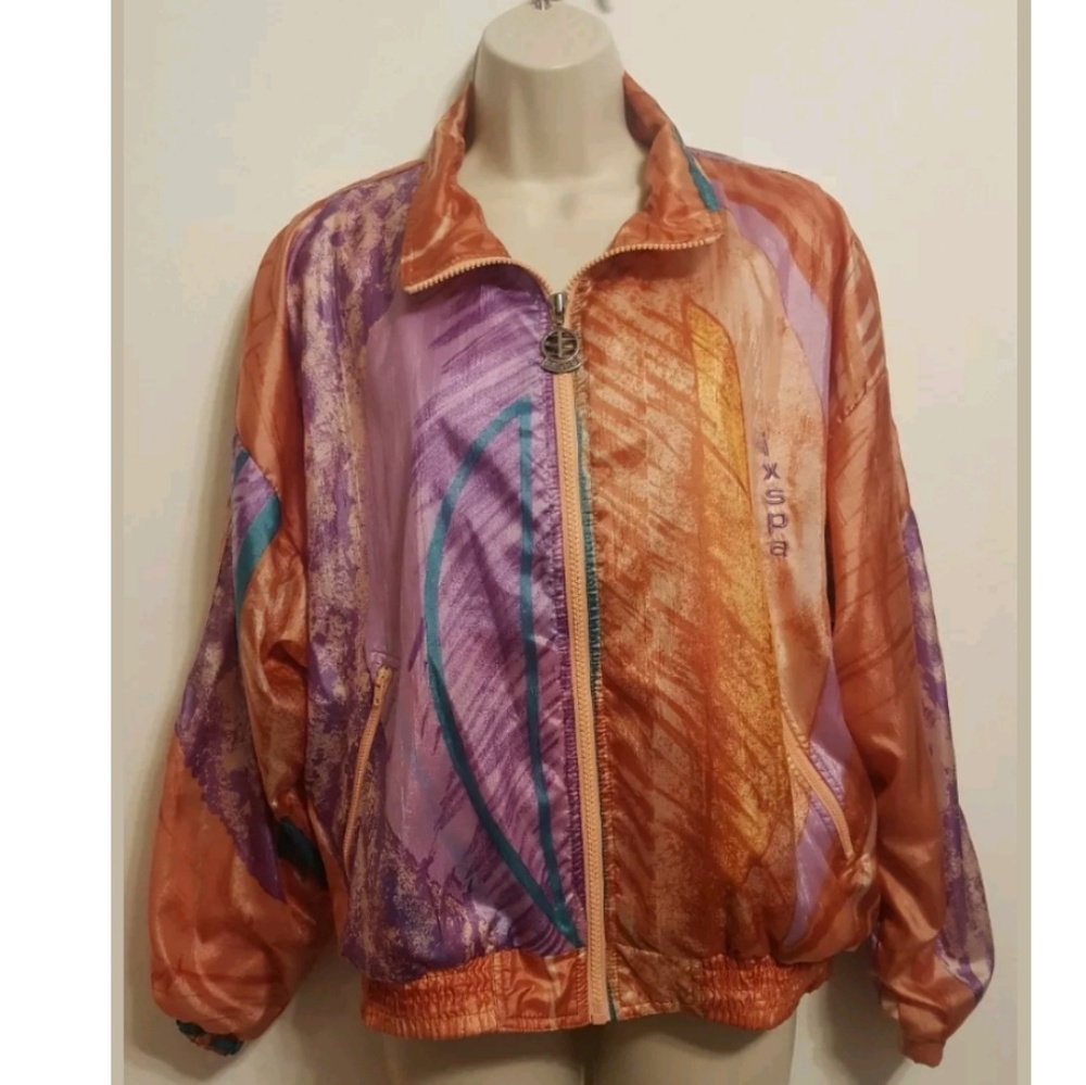IXSPA Vintage Retro WindBreaker Jacket 80s Small